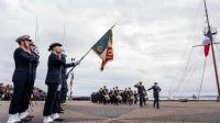 Cérémonie de présentation au drapeau de l'Ecole Navale