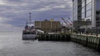 Le patrouilleur Fulmar accosté à Halifax (Canada)