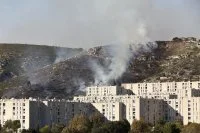 Incendie dans un espace naturel à Marseille
