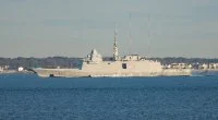 La frégate Normandie arrive dans le port de Norfolk (Etats-Unis)