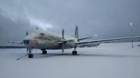 Un avion de patrouille maritime ATL2 sous la neige