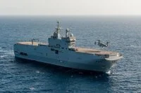 Un aéronef V22 sur le Tonnerre