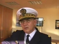 Le vice-amiral Chomel de Jarnieu, directeur du personnel de la marine