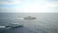 Le patrouilleur La Combattante avec la marine dominicaine