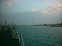 Le Jean Bart passe le canal de Suez