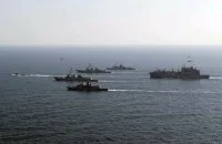 Les participants à l'exercice de lutte ASM en mer d'Arabie