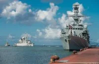 Manœuvres conjointes des marines française et britannique