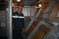 Un blessé de guerre à bord du « Commandant Birot »