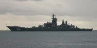 Le croiseur nucléaire russe Pierre le Grand à Toulon