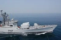 La corvette lance-missiles indienne Khanjar