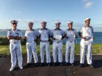 Cinq Antillais recrutés par la Marine nationale à Fort-de-France
