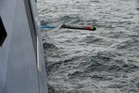 La frégate Aquitaine lance une torpille MU90