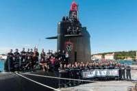 Le SNA Rubis décoré aux couleurs du RCT, reçoit deux  joueurs du Rugby Club Toulonnais