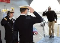 Arrivée du vice-amiral Williams