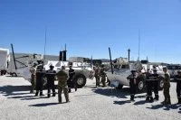 Echange de visite entre la frégate Guépratte et le 3e Régiment de hussards