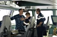Le commandant du Carrier Strike Group 11 à bord de l'Auvergne