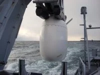 Le sonar au cours de la manoeuvre