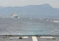 La frégate « Surcouf » en manœuvre avec la marine indienne
