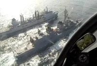 Le BCR Somme et la frégate japonaise Makinami