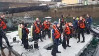 Les stagiaires prêts à plonger