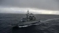 La frégate Prairial et le patrouilleur chilien Commandante Policarpo Toro
