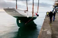 Mise à l'eau du dundee Mutin