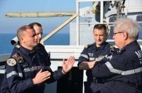 Le chef d'état-major de la Marine en déplacement au sein du groupe aéronaval