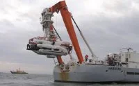 Le système de sauvetage de sous-marins de l'OTAN a été installé sur le Harstad, un garde-côtes Norvégien, pour de premiers essais Ã  la mer