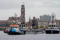 Le sous-marin britannique HMS Anson