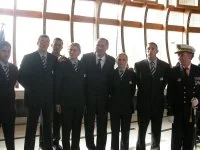 Jean-Marie Bockel avec les élèves de la promotion « Fernand Hederer »