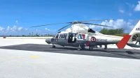 Un hélicoptère Dauphin du détachement 35F