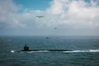 Le SNLE américain USS Tennessee et un SNLE britannique