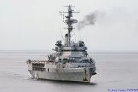 La Jeanne d’Arc au mouillage devant Toulon