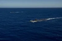 Les sous-marins Emeraude et USS Asheville