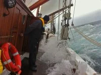 Navigation musclée à l’approche de Saint Pierre