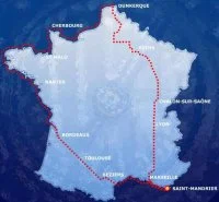 Parcours du tour de France en kayak