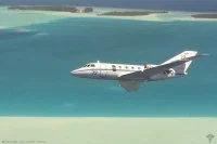 Un avion de patrouille maritime Falcon Gardian de la flottille 25F
