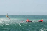 Exercice interarmées de recherche et de sauvetage en mer suite à un crash aérien