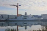 La frégate Bretagne en achèvement