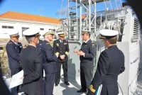 Le contre-amiral Benoit Lugan, commandant de l’École navale, en visite de courtoisie à son homologue espagnole