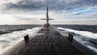 Un sous-marin nucléaire lanceur d'engins en surface