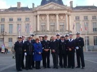 La délégation de la Marne devant la mairie de Reims