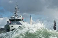 Le Flamant donne le départ de la Transat Jacques Vabre