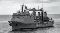 Le bâtiment de commandement et de ravitaillement (BCR) Marne