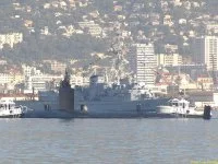 L’USS Montpelier appareille de Toulon
