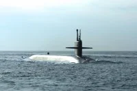 Le sous-marin nucléaire lanceur d'engins USS Wyoming